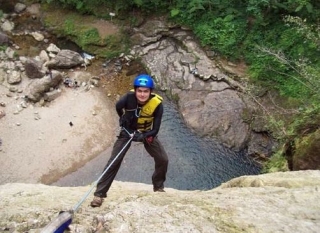 Rappel en naturaleza